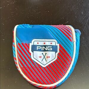 PING Blue and Red Striped Putter Headcover 22$